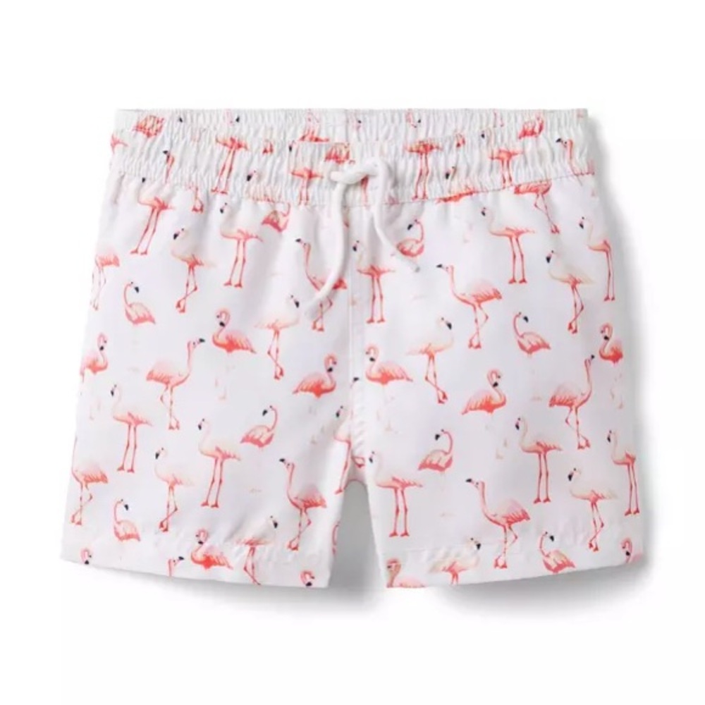 Janie and Jack Flamingo Swim Trunks 🦩